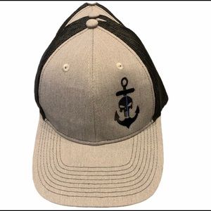 Thin Blue Line Punisher Skull and Anchor Hat